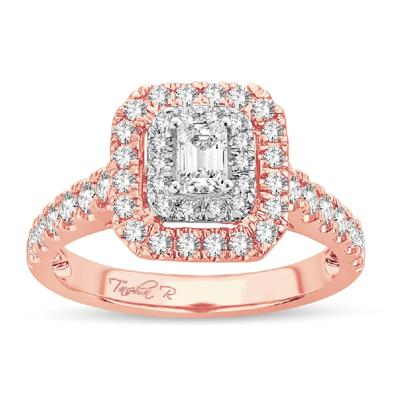 Fashionable Engagement Ring-14k 1.00ct Engagement Ring