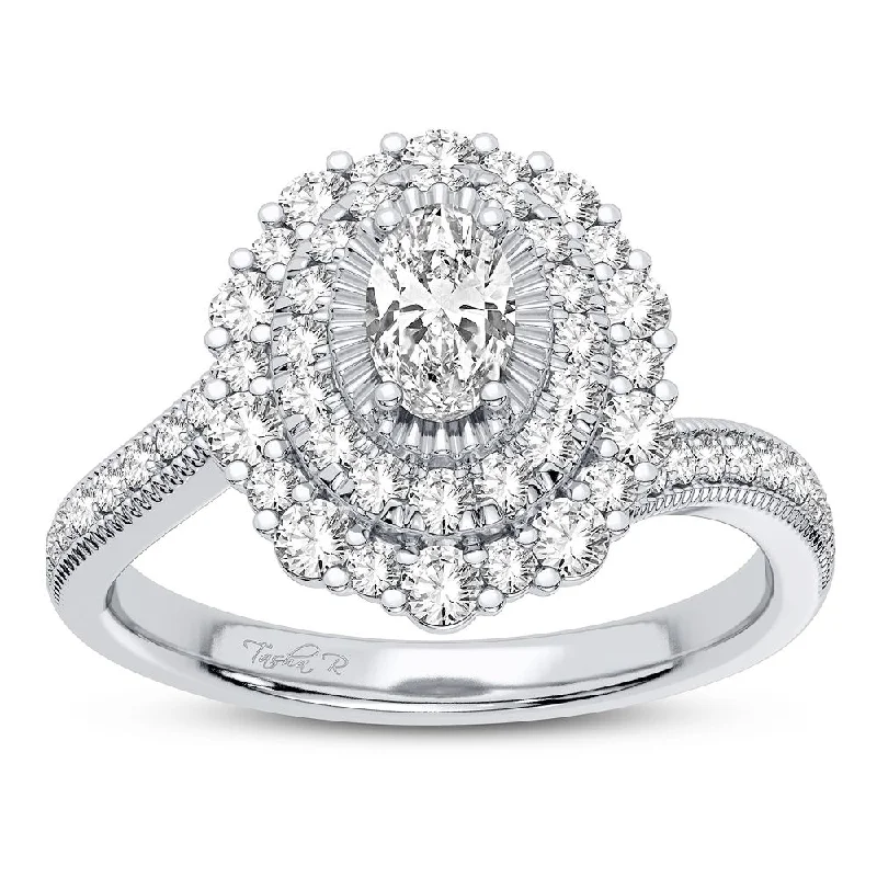 Custom Engagement Ring for Couple-14K 0.90CT Diamond Ring