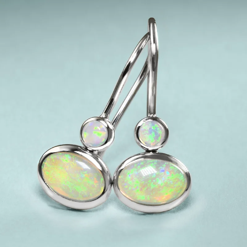 Ethnic Earrings for Women-Fun Australian Opal Drops