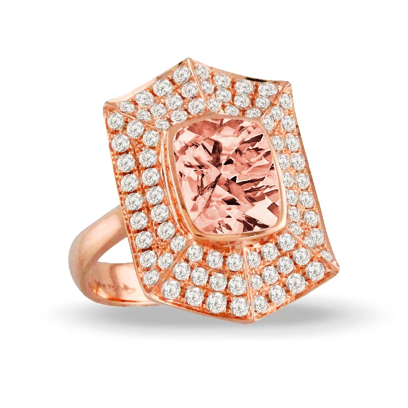 Fashionable Engagement Ring Set-Doves Rosé Collection AC265)