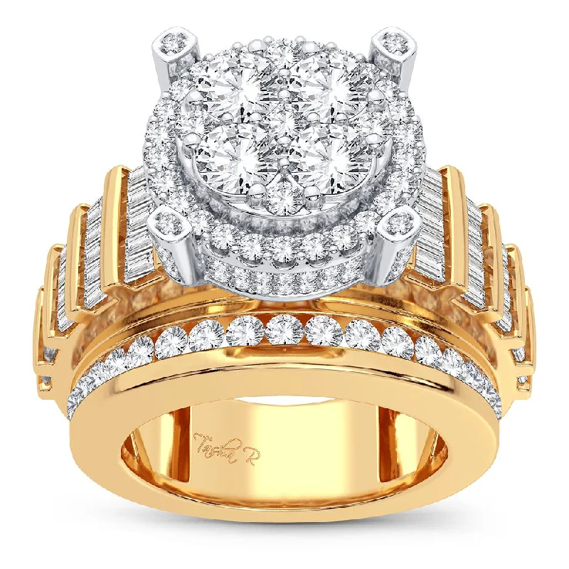 Diamond Wedding Ring Set-14K 3.40CT Diamond Ring