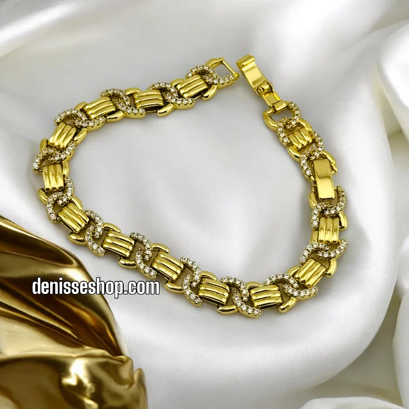 Men’s Stylish Bracelet-14K GOLD BRACELET BR430