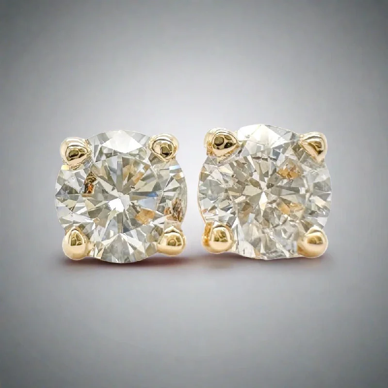 Diamond Dangle Earrings-14K Y Gold 0.52ctw H/SI2 Lab-Created Diamond Earrings