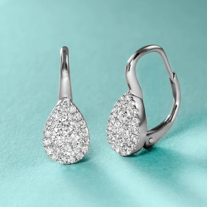 Trendy Earrings for Girls-Knock-Out Diamond Drops