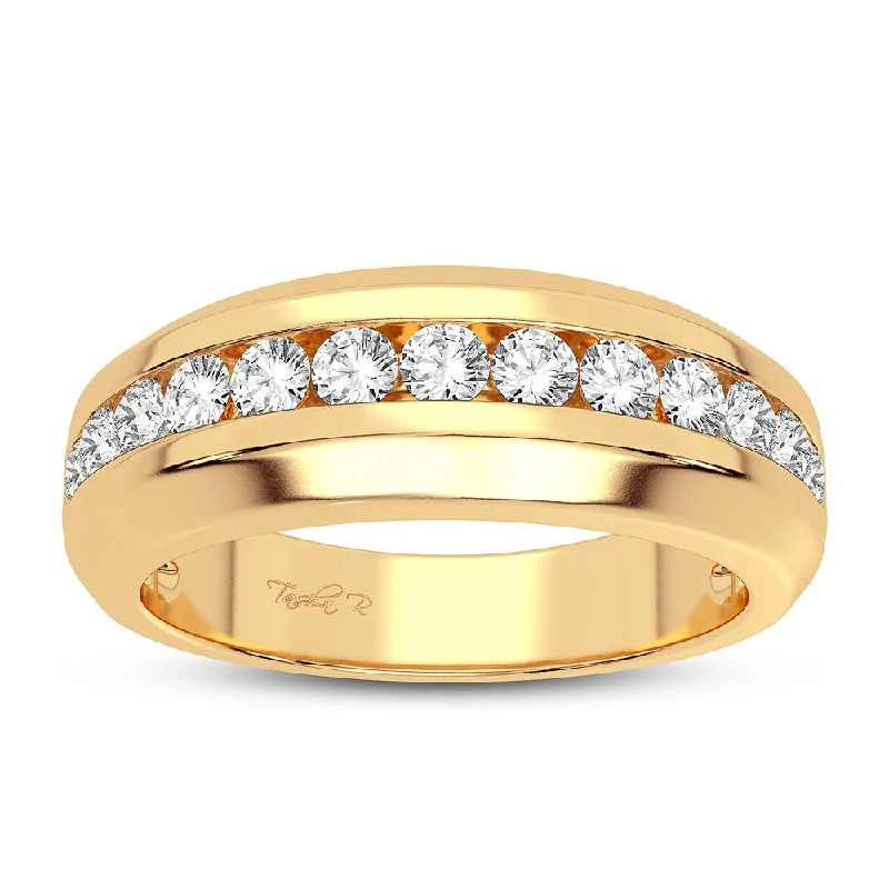 Wedding Rings for Couples-14K 0.50CT Diamond Band