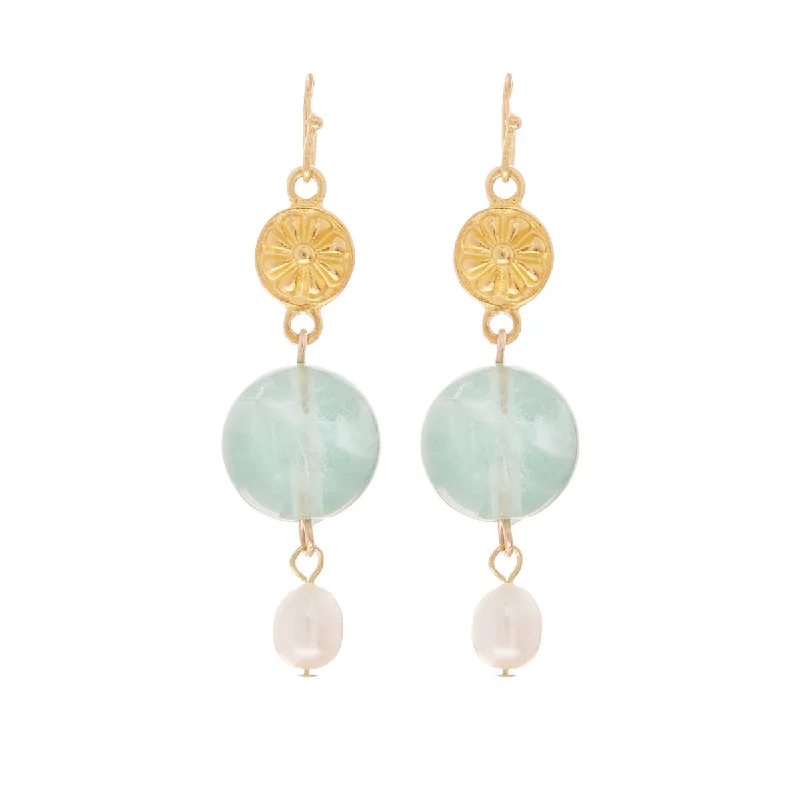 Unique Pearl Earrings-Mykonos Earrings