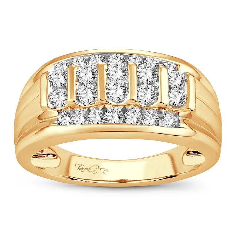 Beautiful Diamond Ring-14K  1.00CT DIAMOND MENS RING