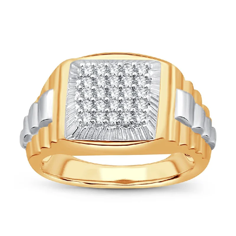 Dainty Gold Ring-14K 0.50CT Diamond Ring