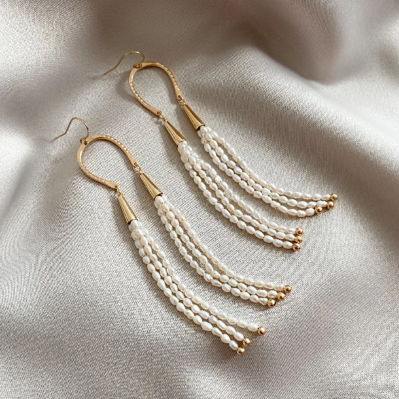 Large Drop Earrings-Hillary