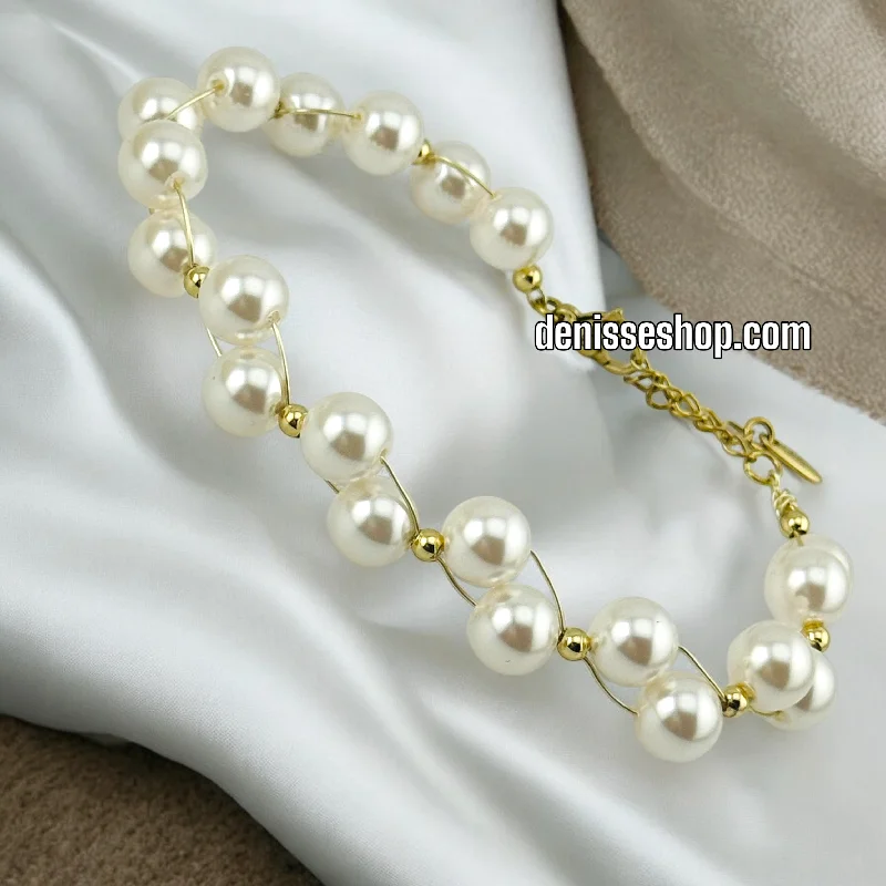 Luxury Men’s Bracelet-14K FASHION PEARL BRACELET BR497