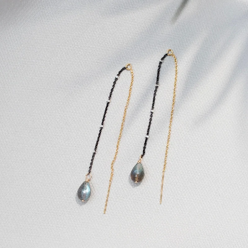 Artistic Drop Earrings-GEM Lux Threader