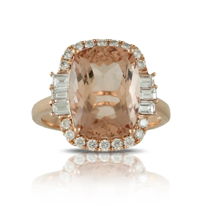 Designer Ring with Birthstone-Doves Rosé Collection AC265)