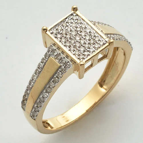 Sparkling Engagement Ring-10Y 0.30 CTW MICRO PAVE LADIES RING