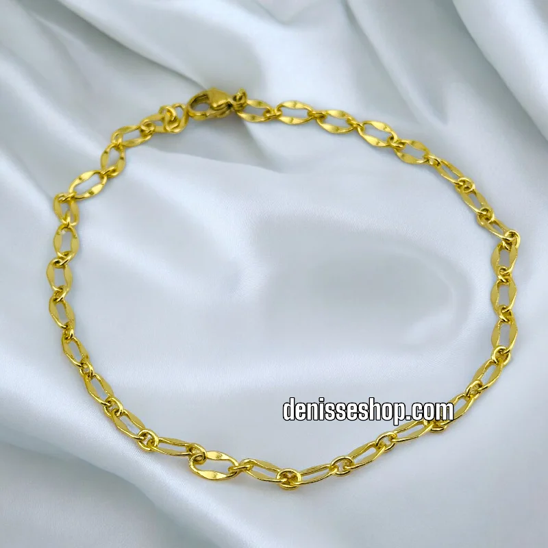 Fashionable Gold Link Bracelet-14K ANKLET BRACELET A07