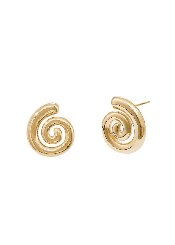 Birthstone Earrings for December-Origin Earrings - Gold