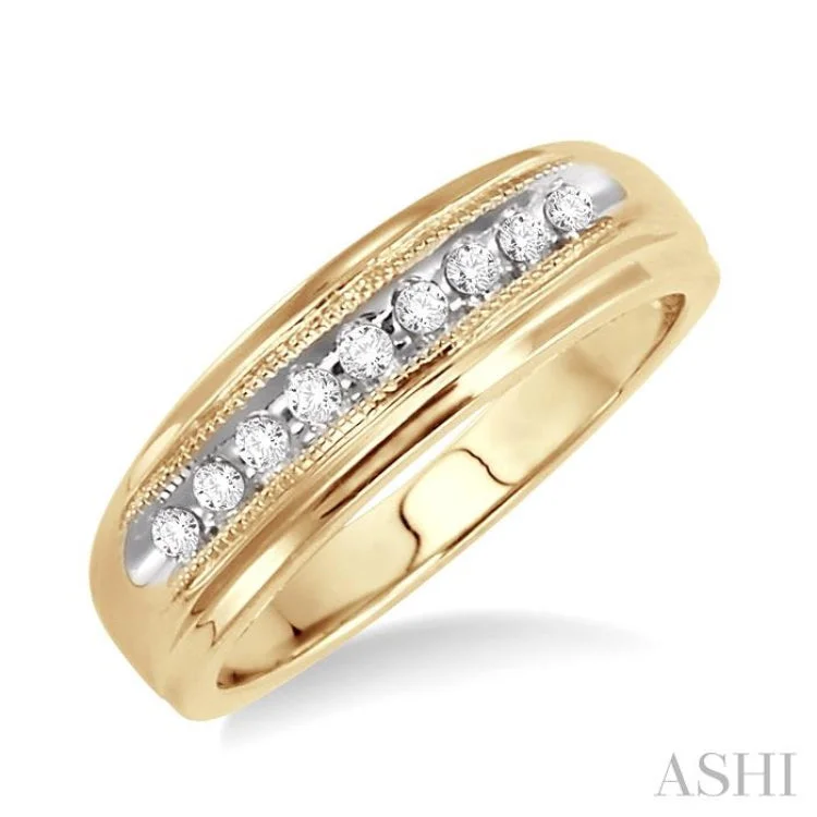 Beautiful Custom Ring-1/8 ctw Round Cut Diamond Women's Ring in 14K Yellow Gold