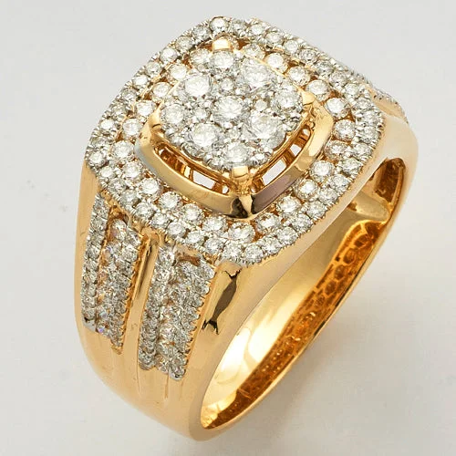 Diamond Engagement Ring-14KY 2.00CTW DIAMOND MENS RING