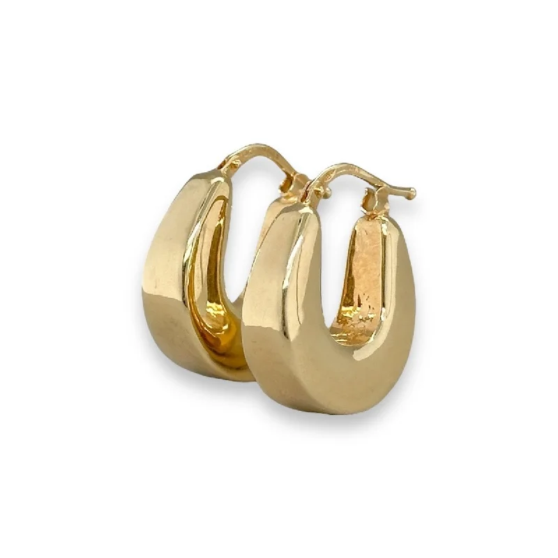 Luxury Earrings for Wedding-14K Y Gold 20mm Hoop Earrings