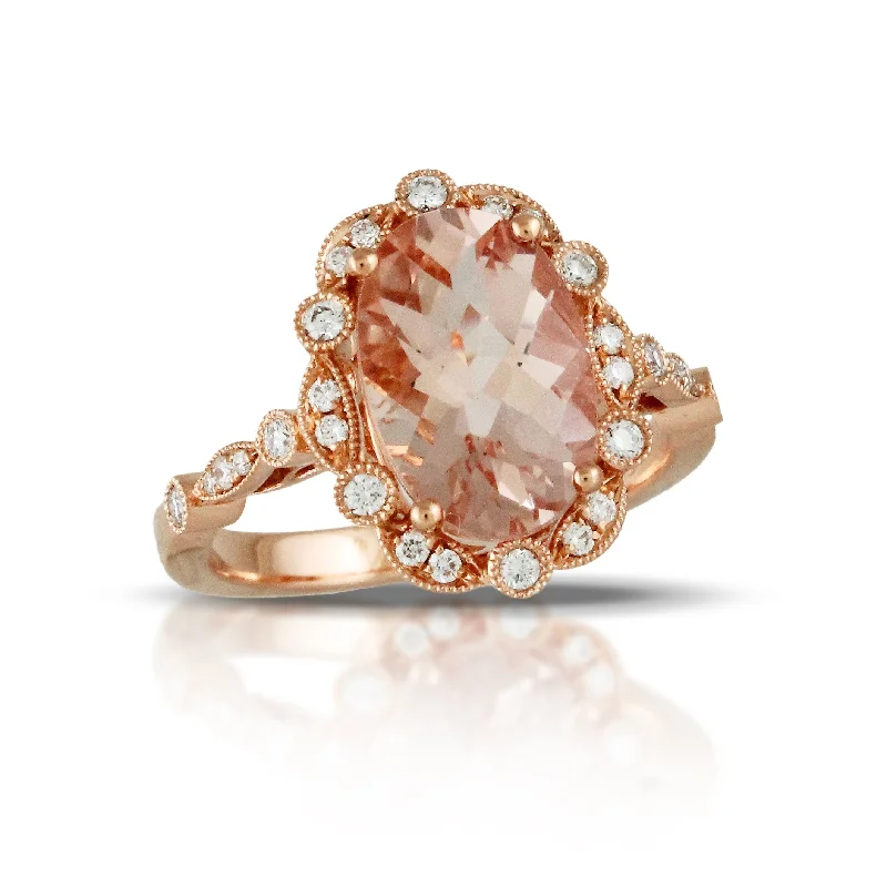 Personalized Gemstone Ring-Doves Rosé Collection AC265)