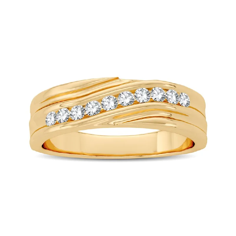 Platinum Diamond Ring-14K 0.25CT Diamond Band