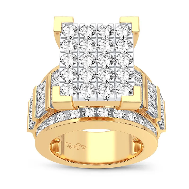 Fashionable Engagement Ring-10K 3.90CT Diamond Ring