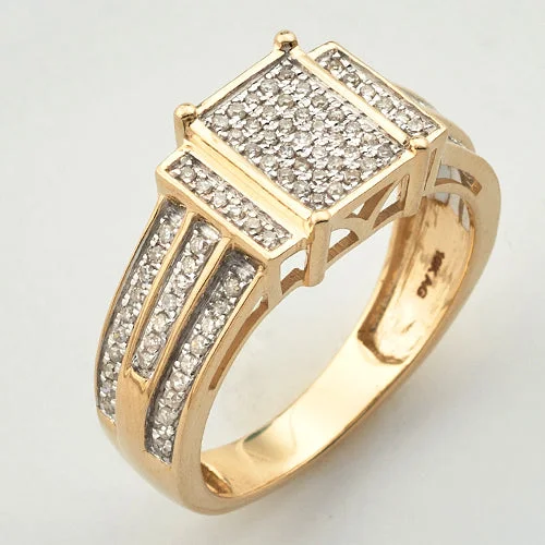 Men's Ring with Diamonds-10Y 0.35 CTW MICRO PAVE LADIES RING