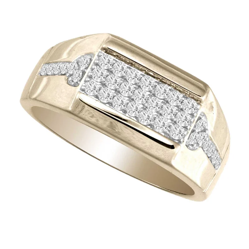 Diamond Engagement Ring-14K 0.50CT Diamond MENS  RING