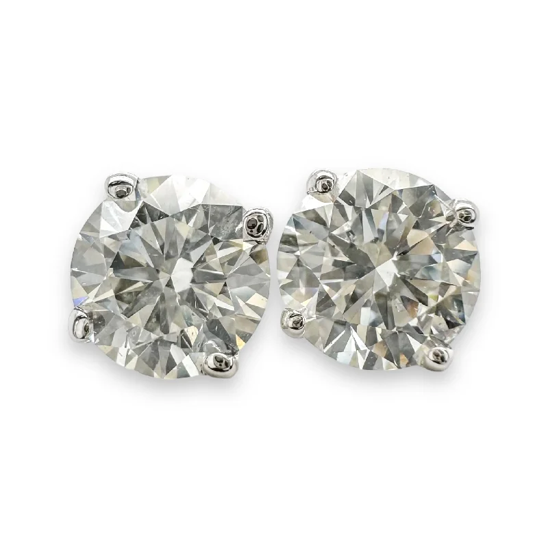 Silver Stud Earrings-14K W Gold 2.23ctw Lab-Created Diamond Stud Earrings F/VS2