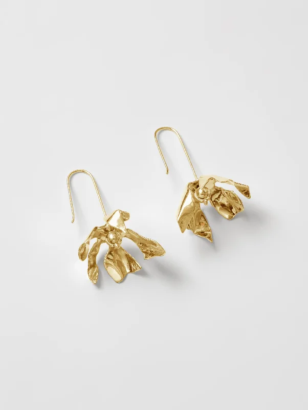 Trendy Dangle Earrings-Marley Earrings in Gold