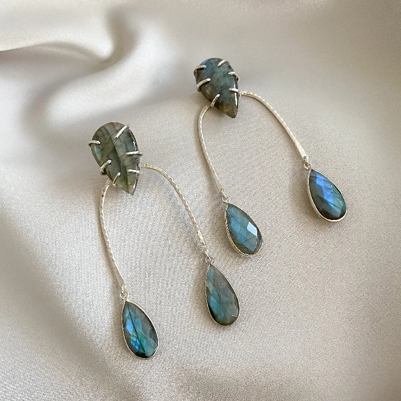 Luxury Gemstone Earrings-One of a kind