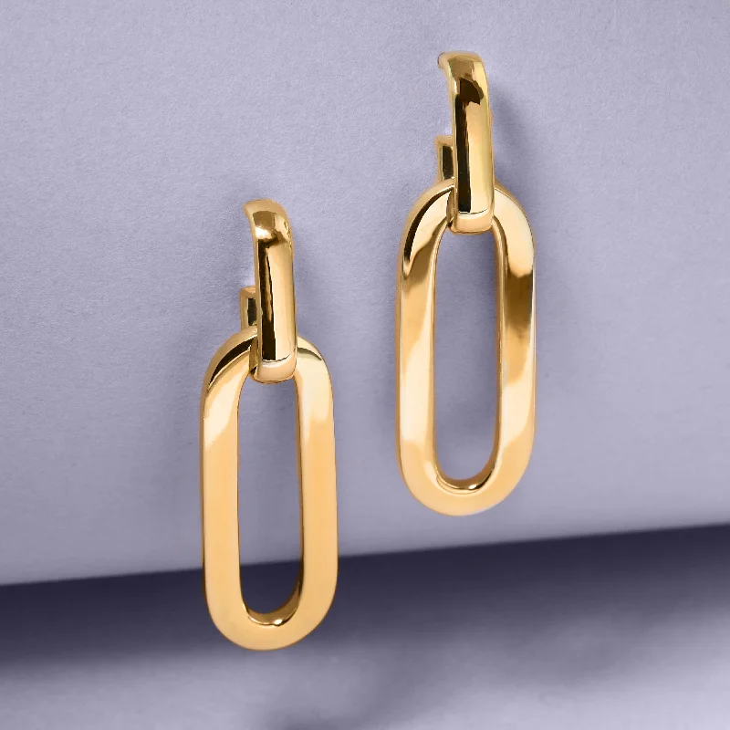 Rose Gold Hoop Earrings-Lusciously Large Gold Earrings