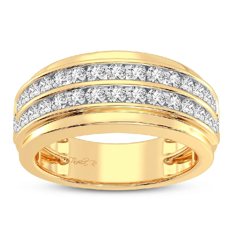 Platinum Wedding Band for Women-14K 1.50CT DIAMOND RING