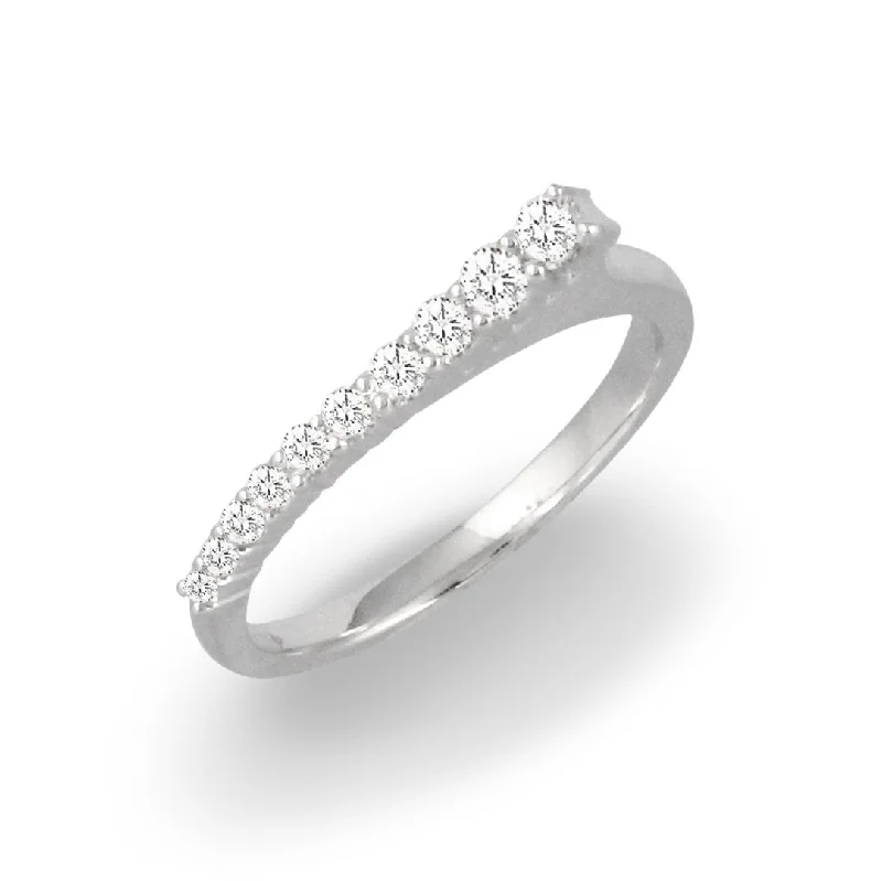 Designer Diamond Wedding Ring-Doves Diamond Fashion Collection 18K White Gold Diamond Ring