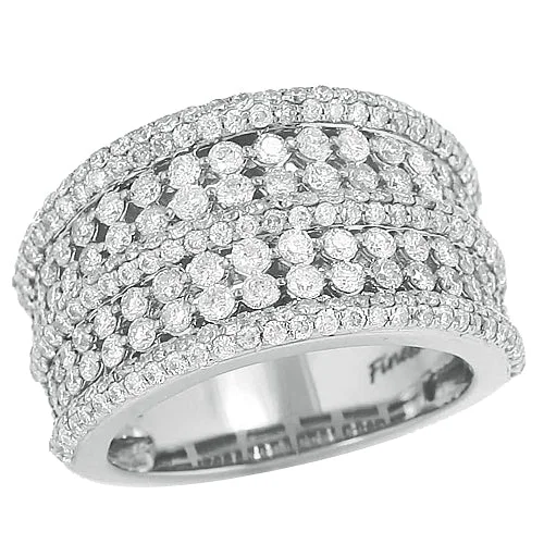 Men's Custom Wedding Ring-14KW 2.35CTW DIAMOND BAND