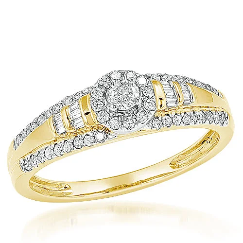 Classic Wedding Ring Set-10KY 0.40CTW DIAMOND PROMISE RING