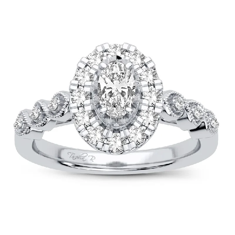 Wedding Band for Bride-14K 0.77CT Diamond Ring