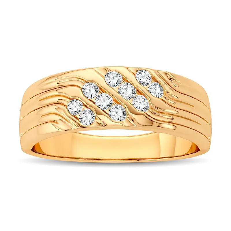 Fashionable Stackable Rings-14K 0.25CT Diamond Band