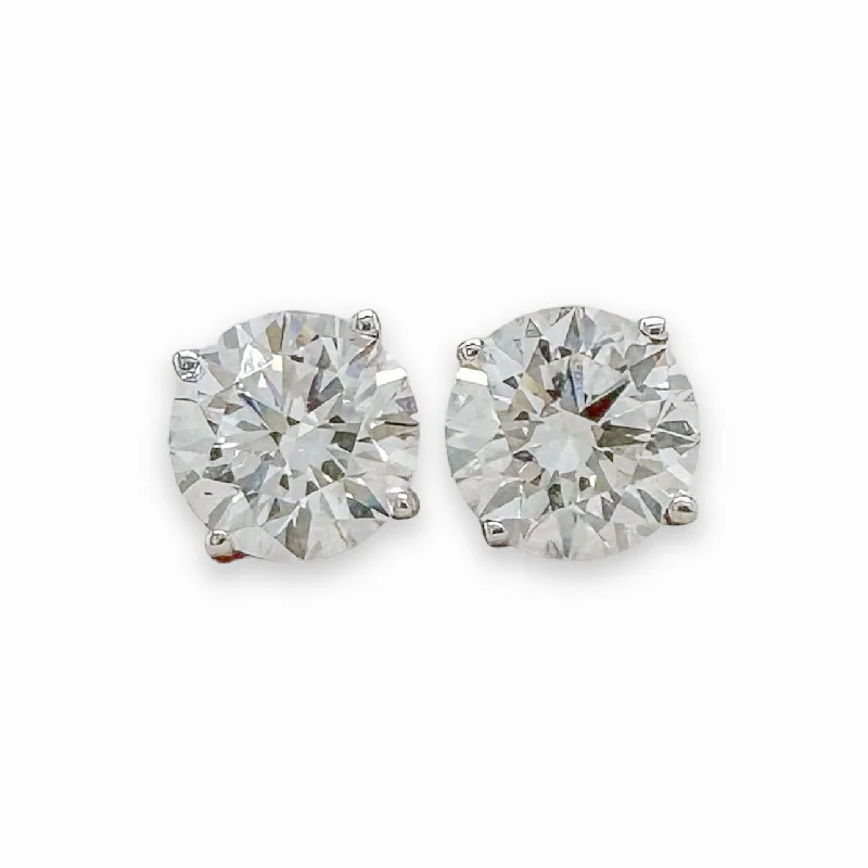 White Gold Earrings-14K W Gold 2.02ctw Lab-Created Diamond Stud Earrings E/VS2