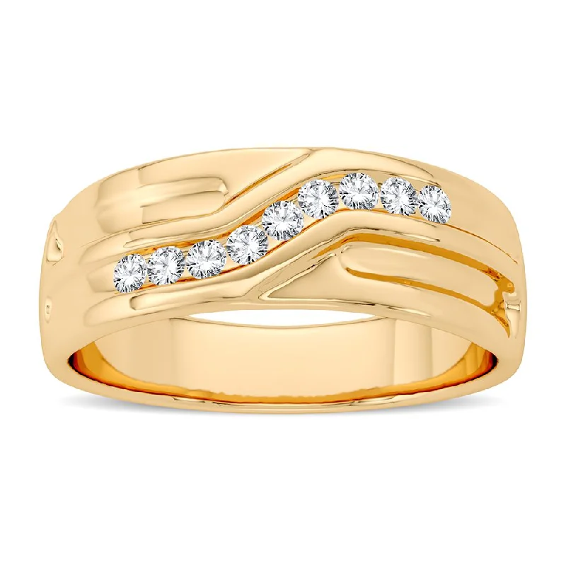 Luxury Diamond Ring-14K 0.15CT Diamonf Band